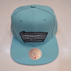 SAN ANTONIO SPURS|Mitchell & Ness Teal HWC Core Basic Snapback|NWT